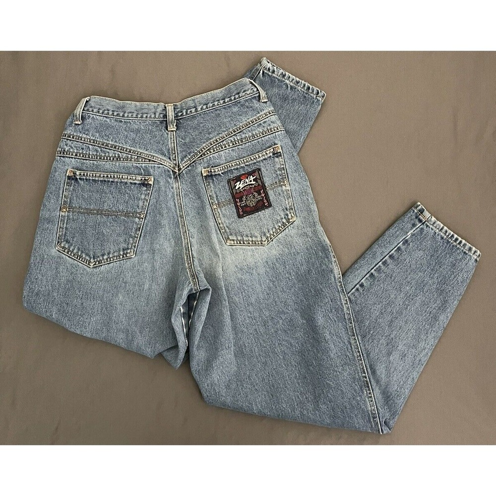 Zena Vintage High Rise Womens 10 Medium Denim Jeans Big Pockets